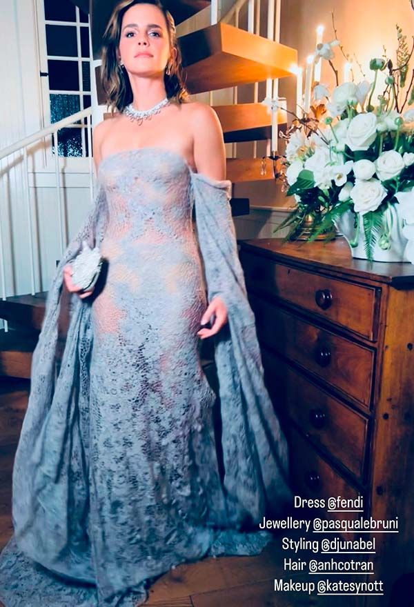 Emma Watson con vestido de Fendi