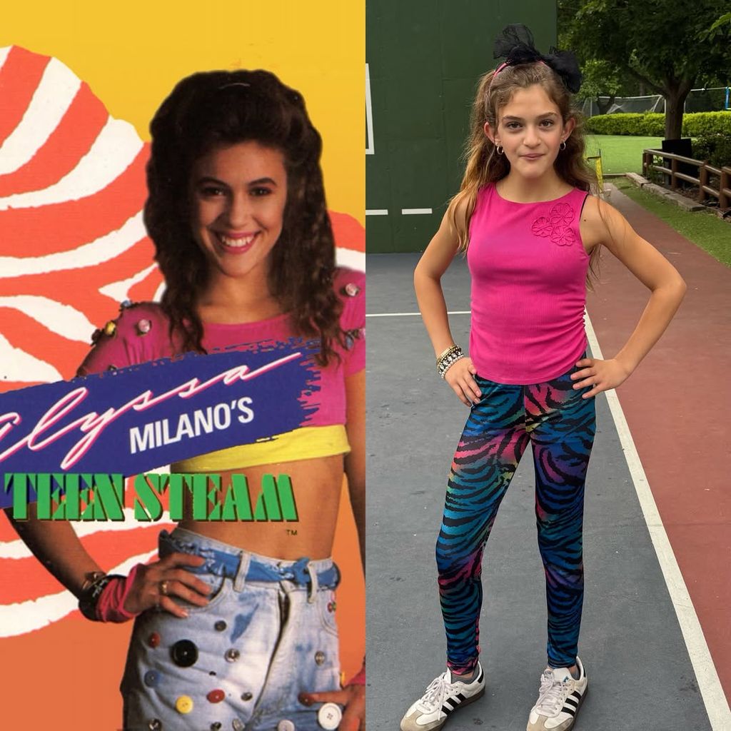 Alyssa Milano y su hija Elizabella