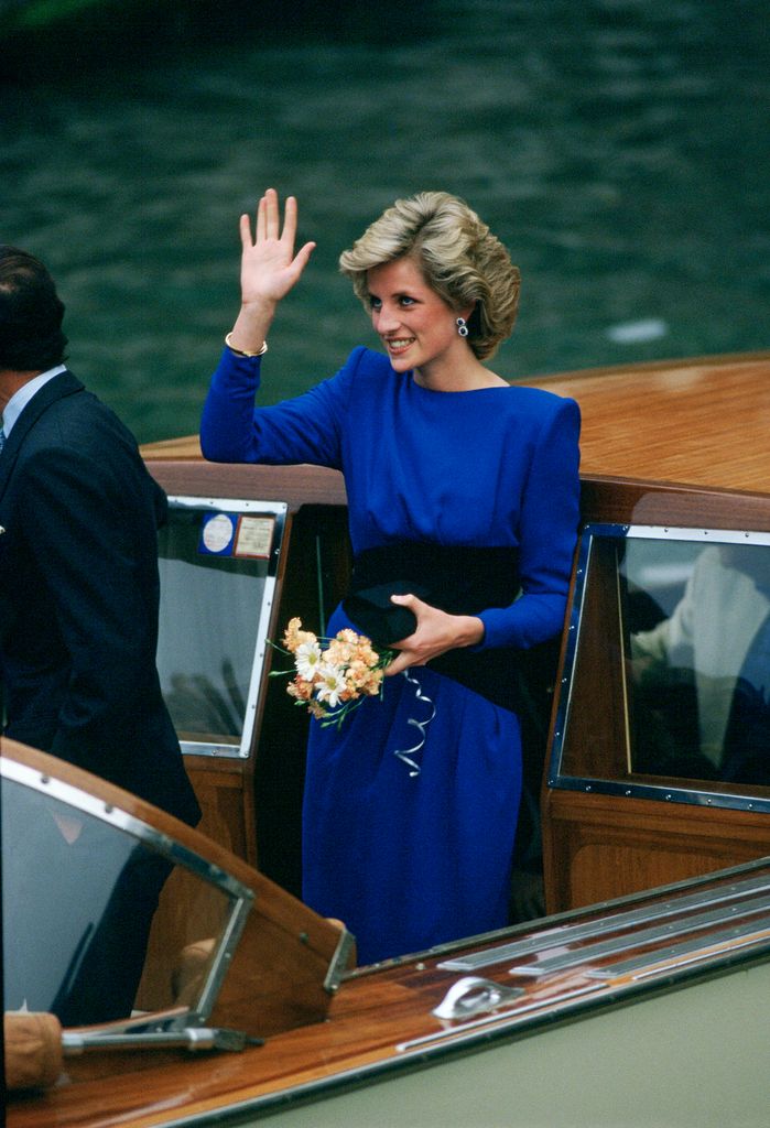 La princesa Diana de Gales en Venecia, 1985.