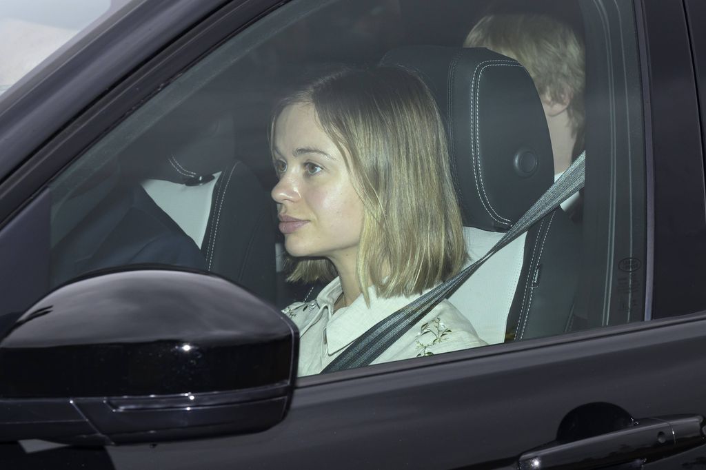 Lady Amelia Windsor en el almuerzo de Navidad de la Familia Real en el Palacio de Buckingham