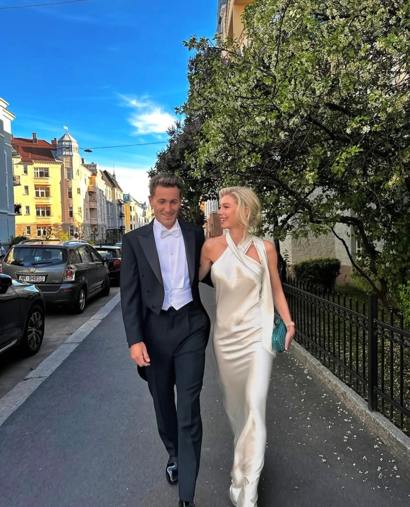 Casper Ruud junto a su mujer, Maria Galligani