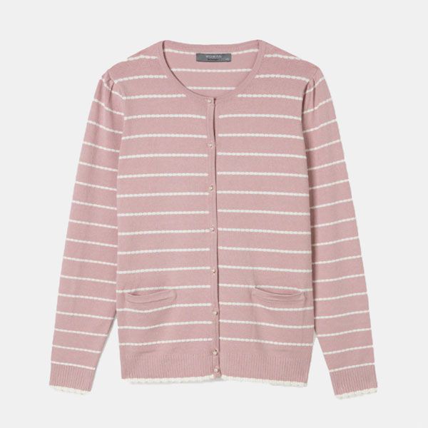 chaqueta rayas rosa
