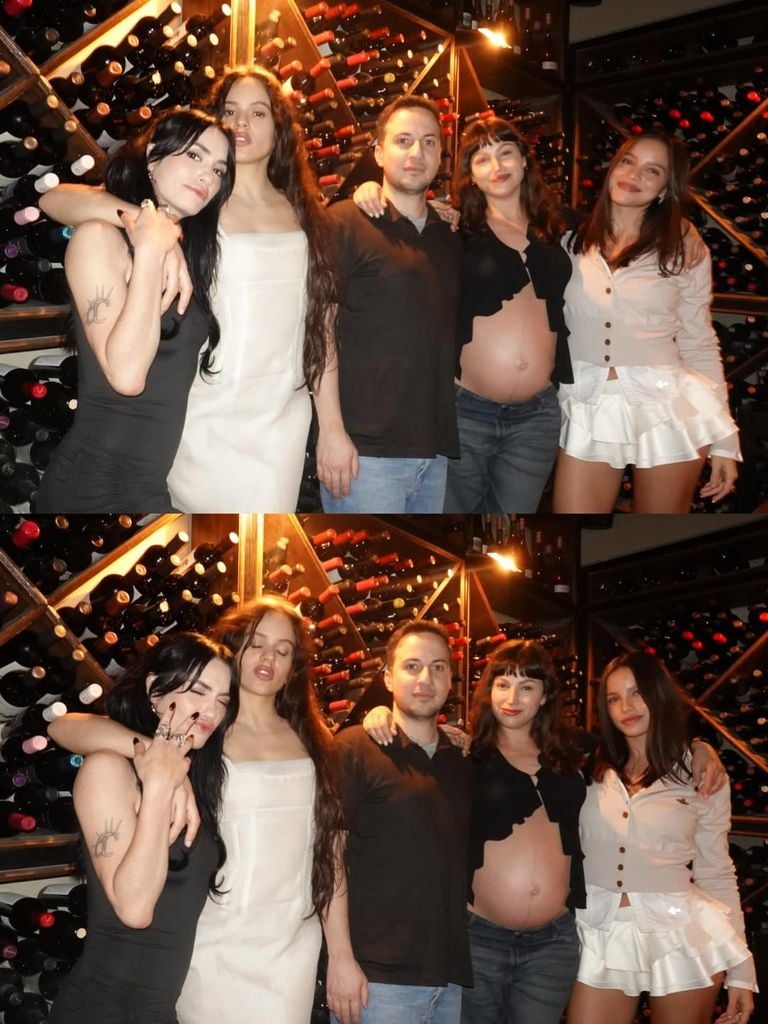 Además de Lali, Rosalía también compartió una deliciosa comida junto a Úrsula Corberó, que ya presume de embarazo, y la también cantante Emilia Mernes