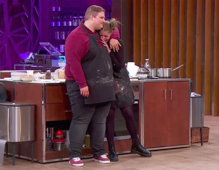 Yannick y Claudia en MasterChef 10