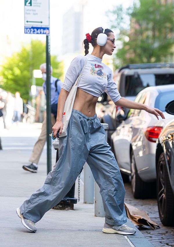 Bella Hadid cybercore airpods max apple