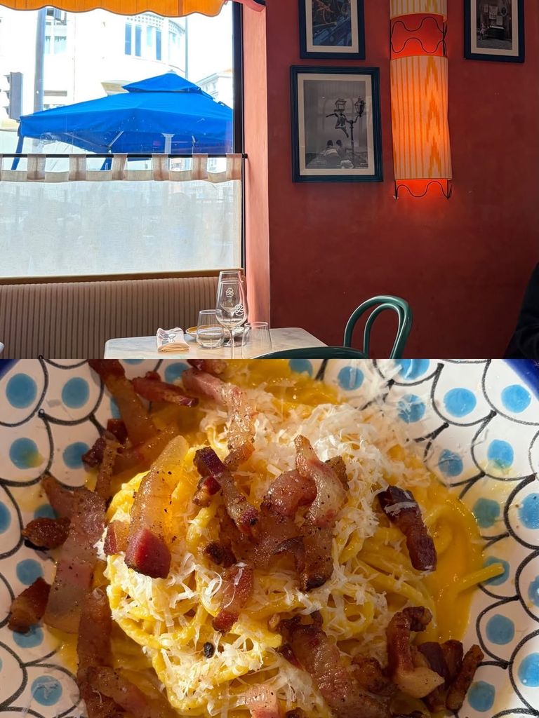 Una comida agradable, con sabor a Italia