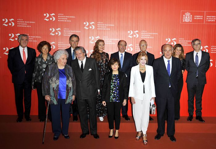 Carmen Cervera celebra por todo lo alto el 25 aniversario del Museo Thyssen