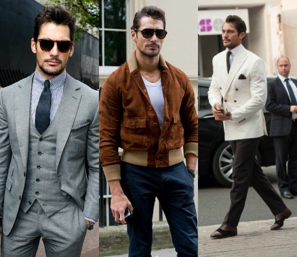David Gandy, de esmoquin bicolor en una de las fiestas post-desfile de la London Collections.