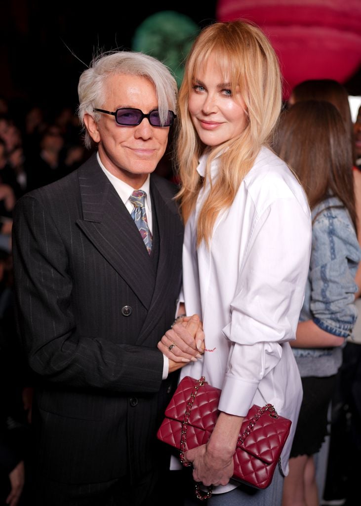 Baz Luhrmann y Nicole Kidman en el debut de Matthieu Blazy en Chanel.