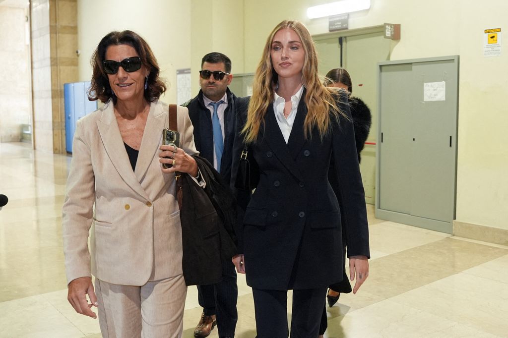 Chiara Ferragni, este martes a su llegada al Tribunal de Milán