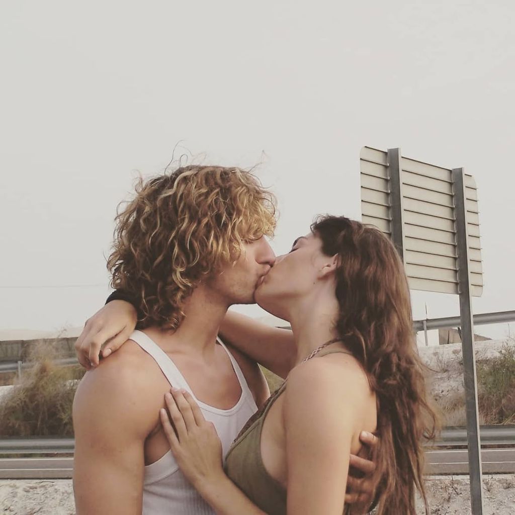 Laura Moure y su marido, en una imagen de 2005