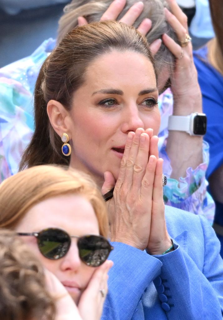 Kate Middleton durante el cuarto día de Wimbledon