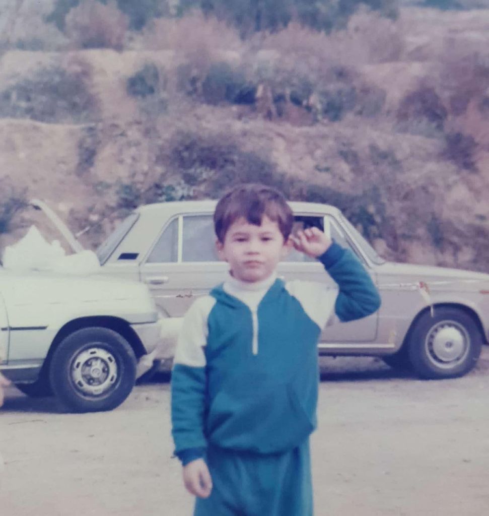 Gabriel Rufián, en una imagen de cuando era pequeño