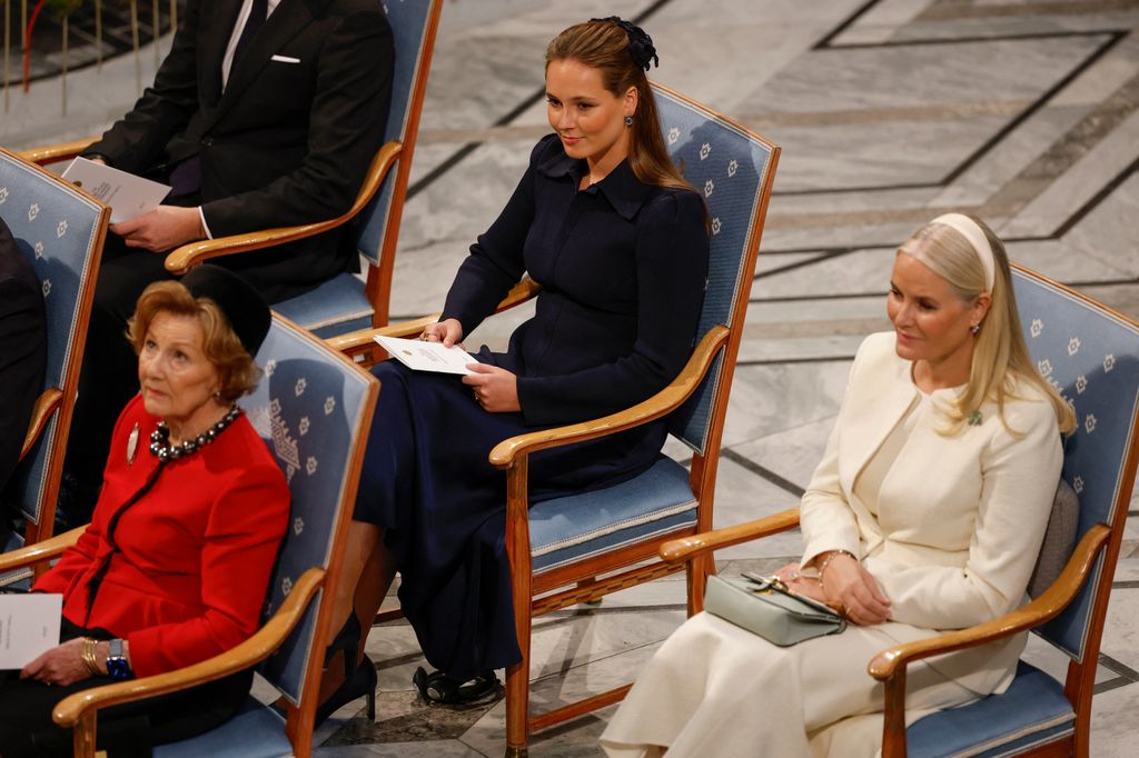 Ingrid de Noruega en la entrega del Premio Nobel de la Paz en Oslo en 2025
