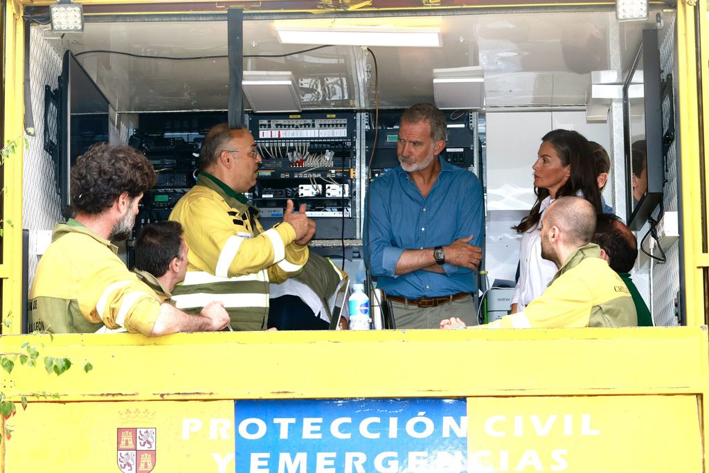 Los reyes en Zamora tras los incendios forestales del verano de 2025
