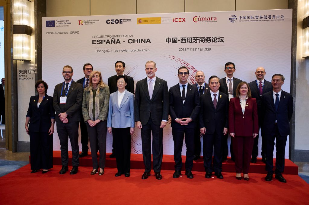 El Rey Felipe en la apertura del foro España-China