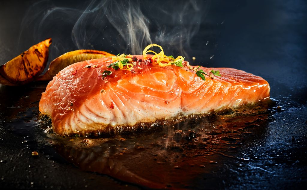 Salmón a la plancha