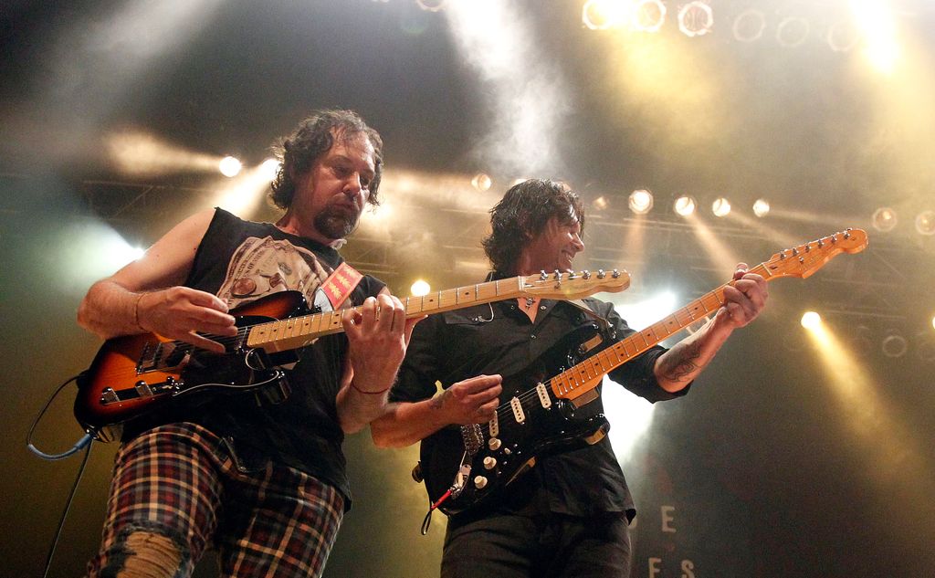 Alejandro Marcovich y Saul Hernandez en Caifanes