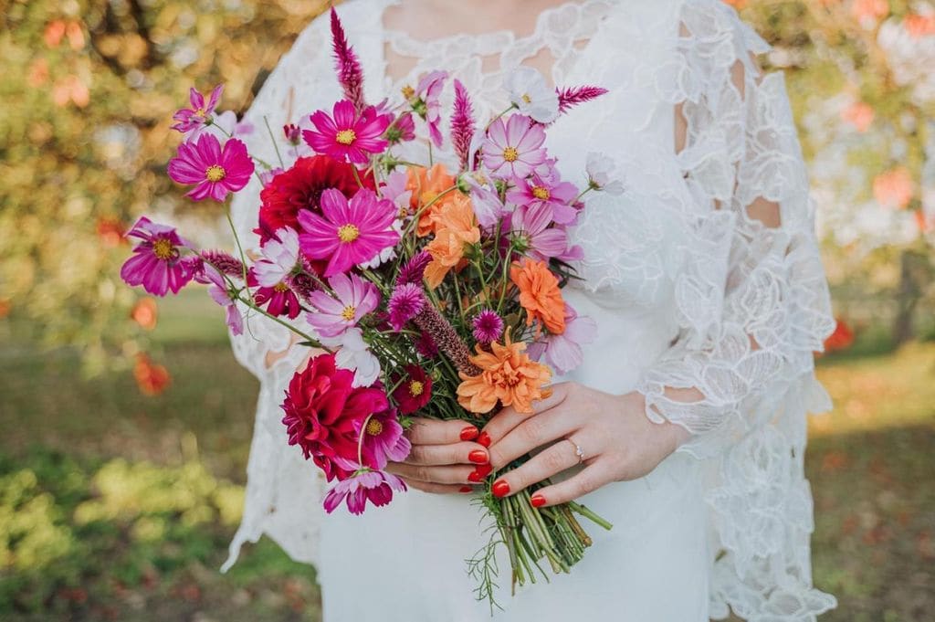 Ramos de novia bodas de verano cosmos