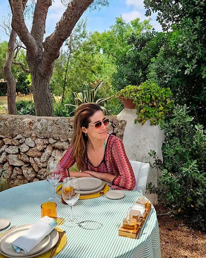 Isabel Jiménez en el restaurante menorquín  Morvedra Nou