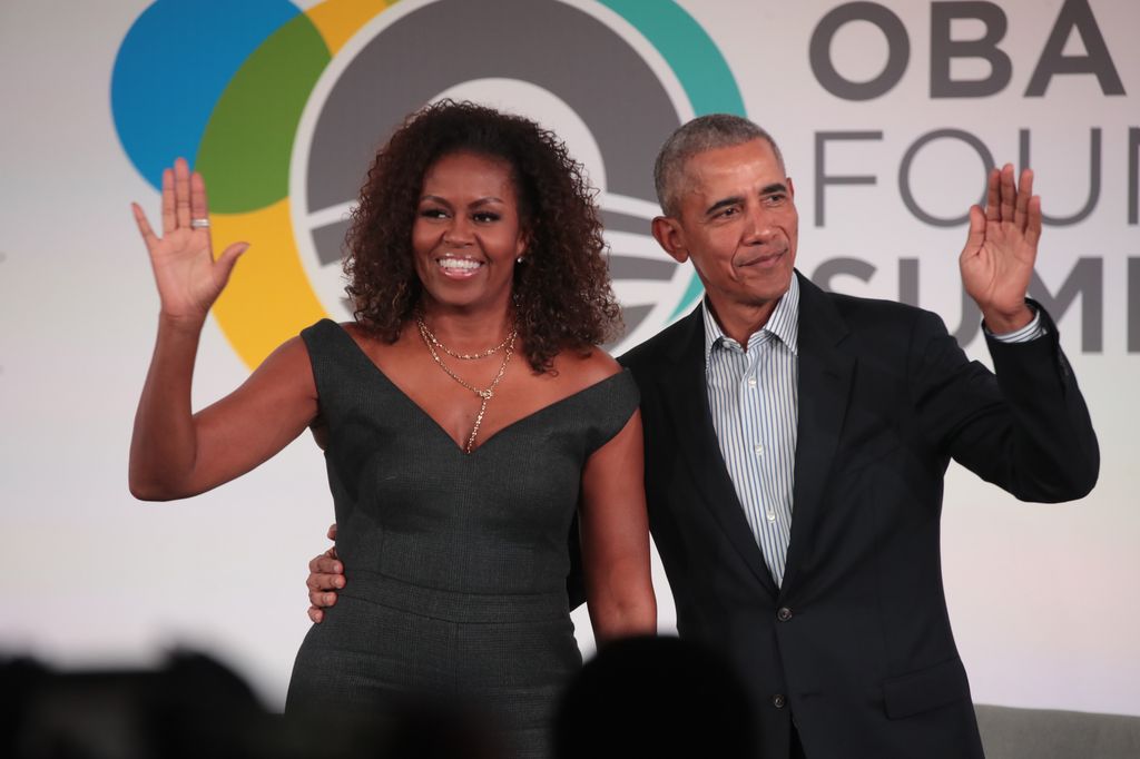  Barack y Michelle Obama en un evento de su fundación en el Illinois Institute of Technology, en Chicago, el 29 de octubre de 2019.