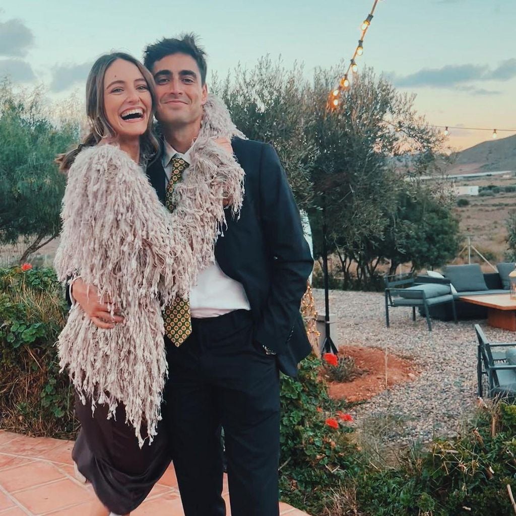 Andrea Molina y su novio