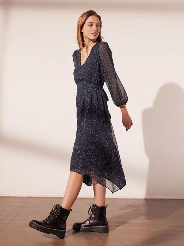 Reina Letizia con vestido de Maje