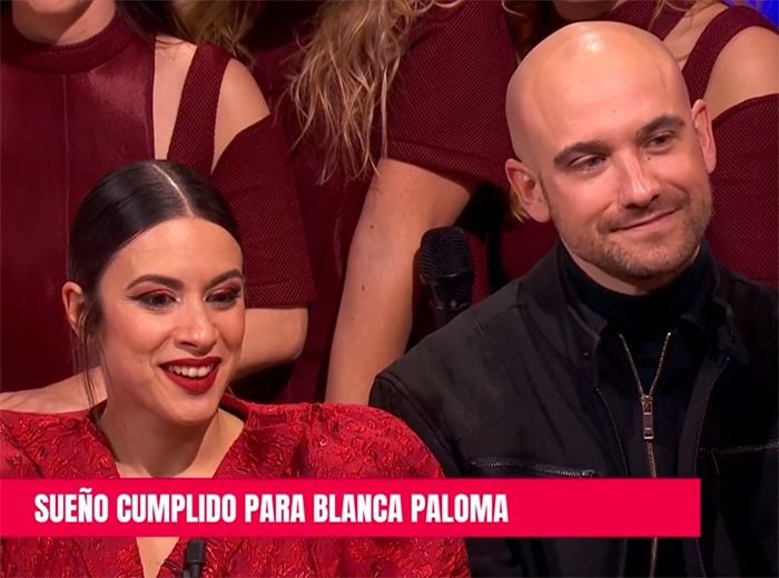 Blanca Paloma, con su equipo