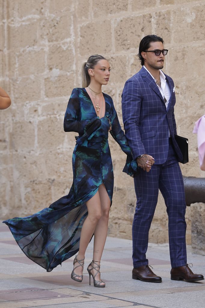 Alejandra Rubio y Carlo Costanzia en el enlace de Paty Sánchez-Flores en Jávea