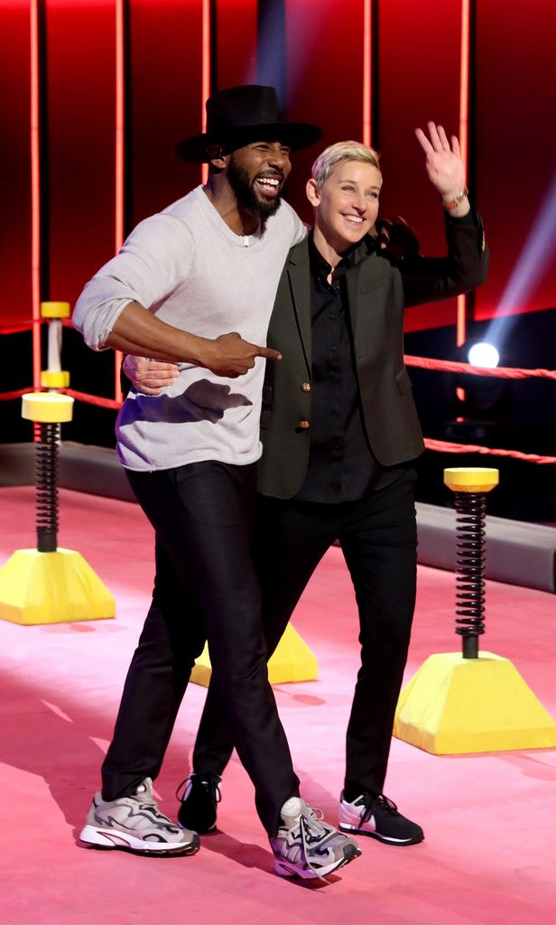 Stephen \'tWitch\' Boss y Ellen DeGeneres
