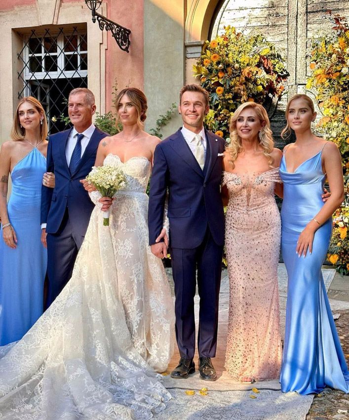 El romántico vestido de novia de Francesca Ferragni y su boda italiana