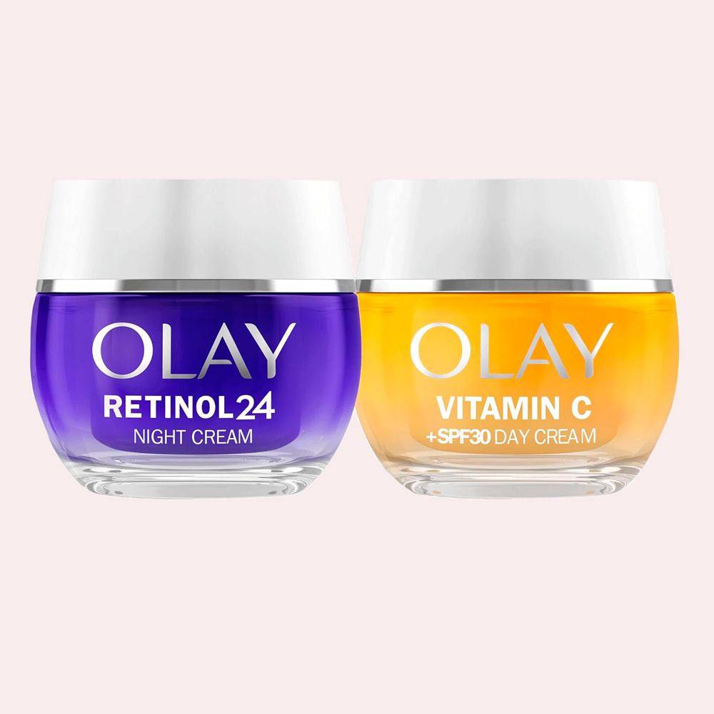 Olay Retinol 24 Crema de Noche y Olay Vitamin C+ SPF30 Crema de Día