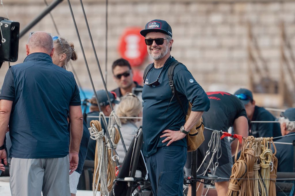 El rey Federico en la regata Le Volies de Saint-Tropez el 2 de octubre de 2026