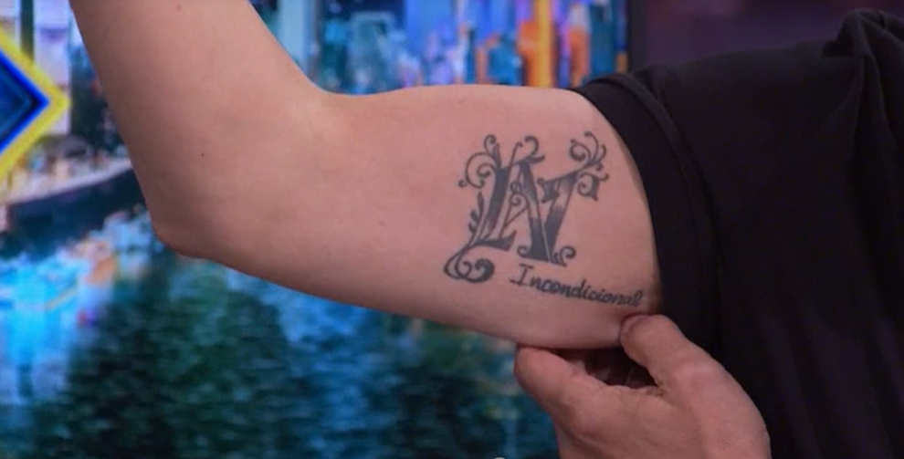 El tatuaje de Juan del Val en honor a Nuria Roca