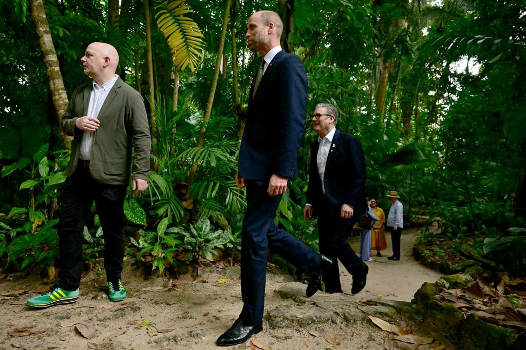 El príncipe Guillermo, durante su viaje a Brasil