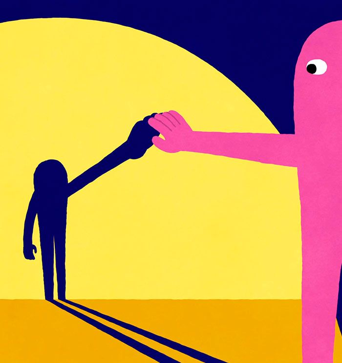 Los dibujos de 'Headspace' son muy evocadores y transmiten una sensación de tranquilidad muy acorde con el las explicaciones