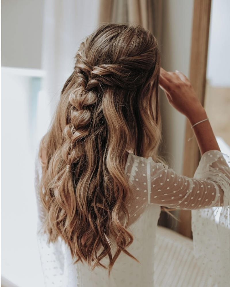Semirrecogido y trenza