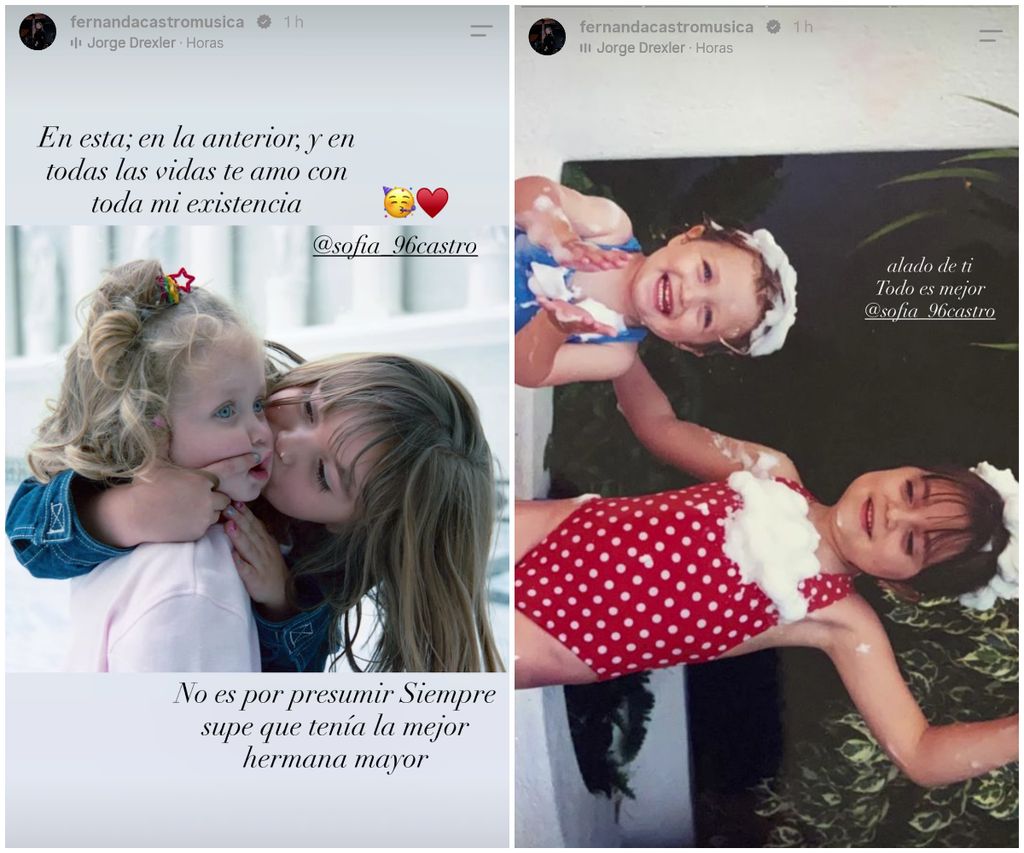 Fernanda compartió entrañables recuerdos de su infancia con Sofía.