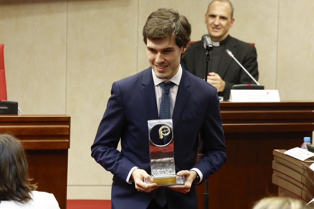 El joven, que cumplirá 24 años el mes que viene, ha dado un bonito discurso