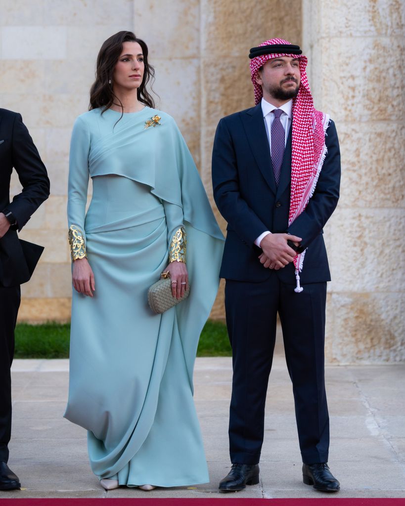 Rajwa y Hussein de Jordania en la celebración del 80 aniversario del Día de la Independencia de Jordania