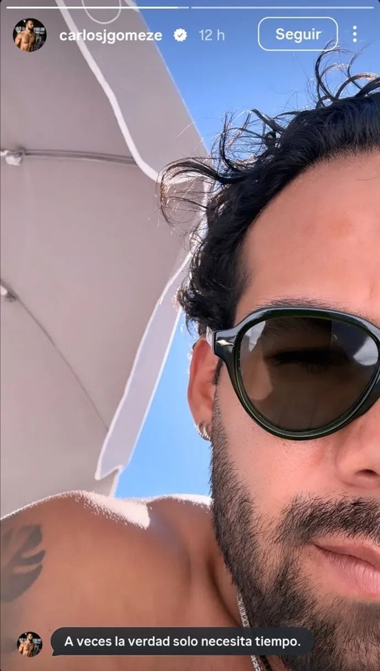 Carlos Gómez compartió un mensaje después de que Sheynnis revelara su nuevo noviazgo.