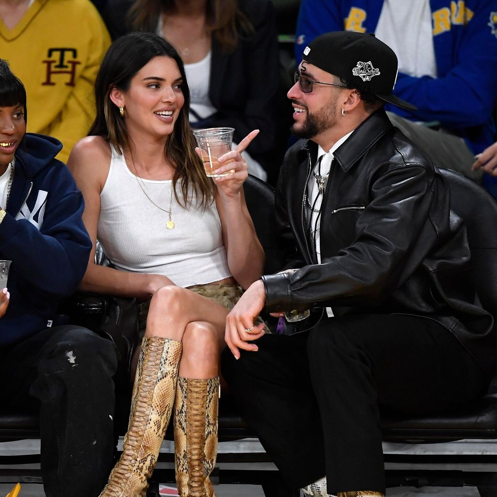 Celebrities At The Los Angeles Lakers Game