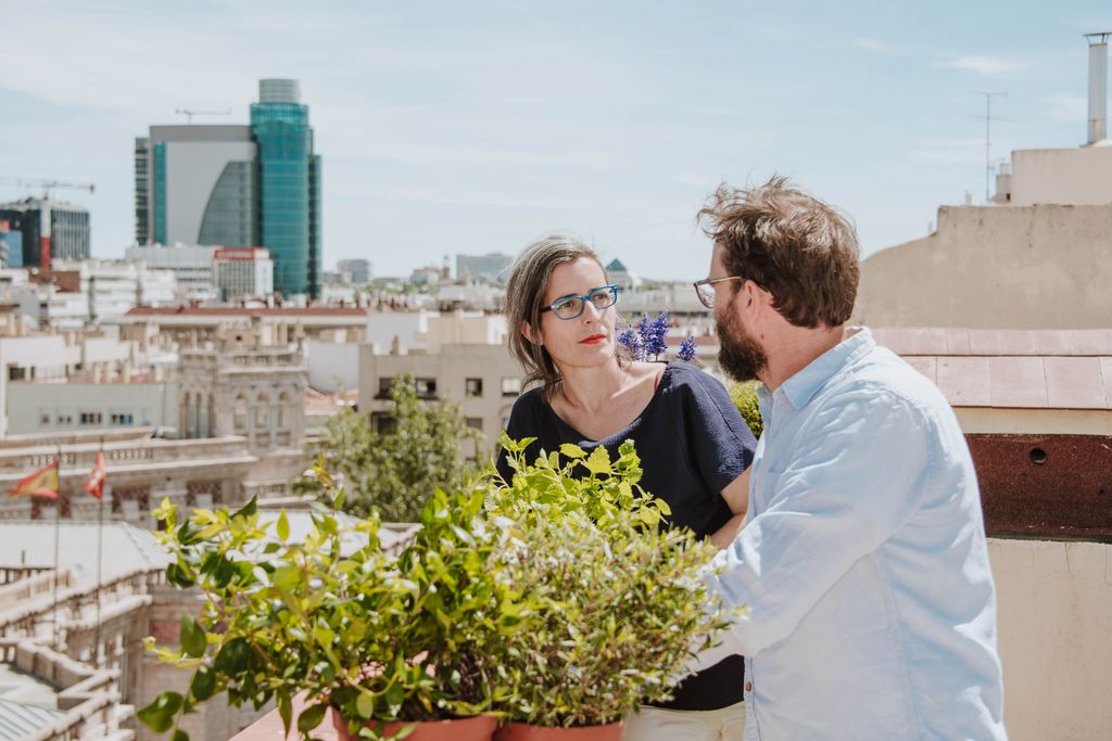 Los paisajistas de La Habitación Verde, Andrea Guitiérrez Padín y Javier Palacios
