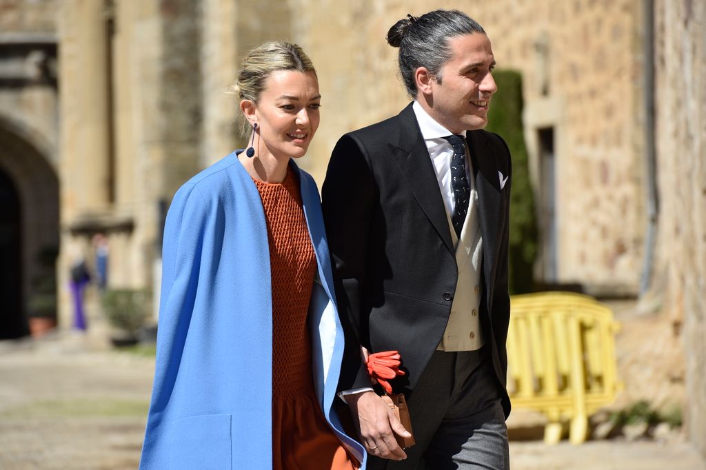 Marta Ortega y Carlos Torreta llegando al enlace de Isabelle Junot y Álvaro Falcó