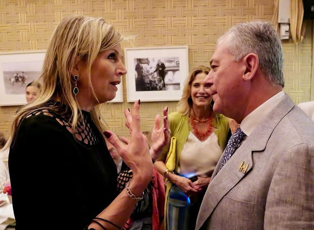 Máxima de Holanda con José Luis Sanz, Alcalde de Sevilla