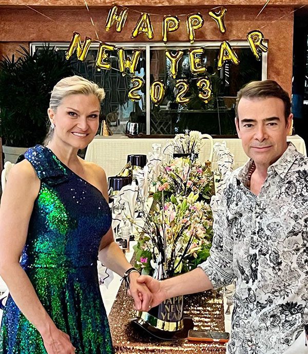 Toño Mauri y su esposa 