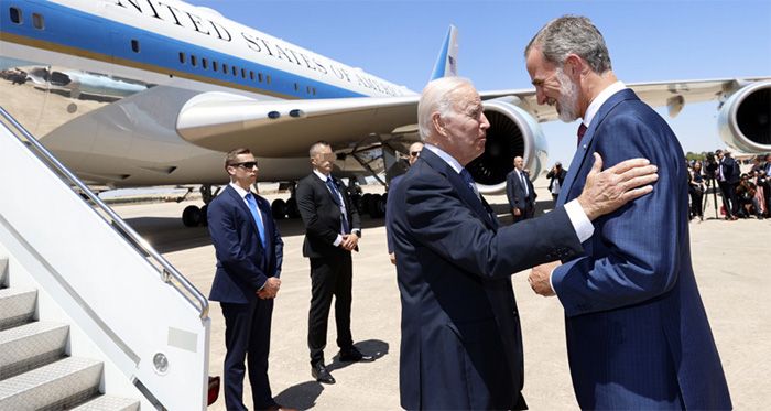 El rey Felipe y Joe Biden