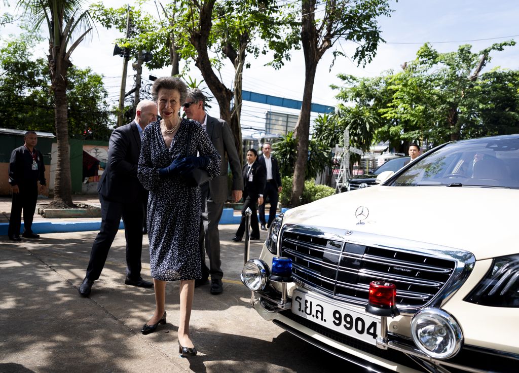 La Princesa Real en su llegada a Tailandia