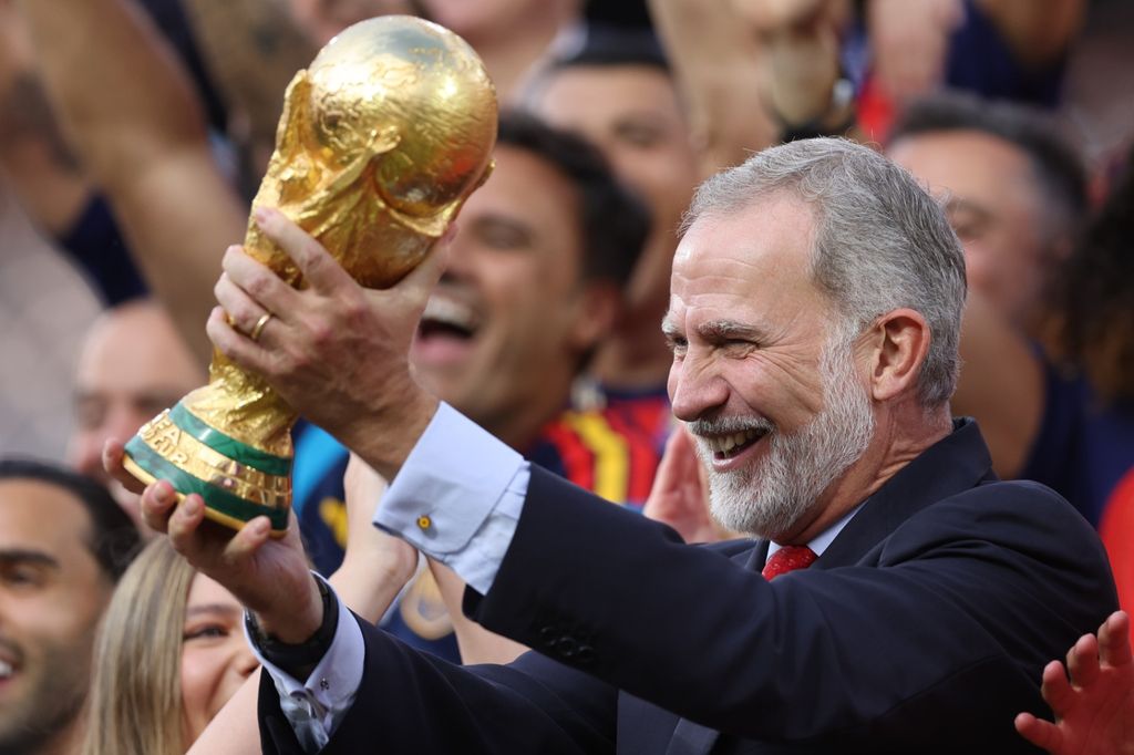El Rey también ha sido protagonista de la celebración de los campeones