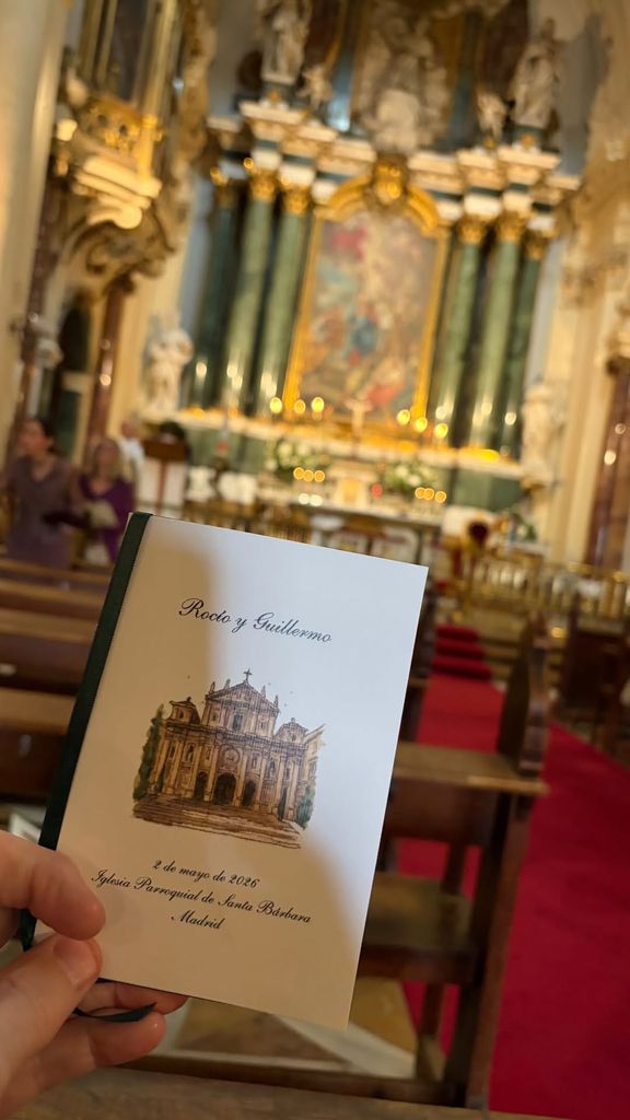Un detalle de la boda